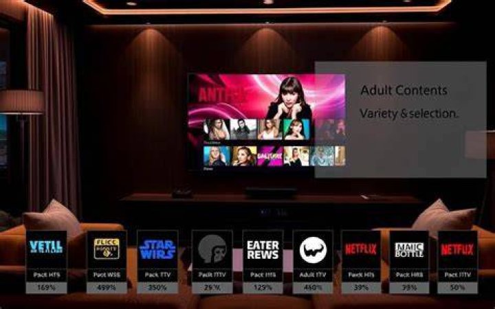 Adult streaming content library and categories