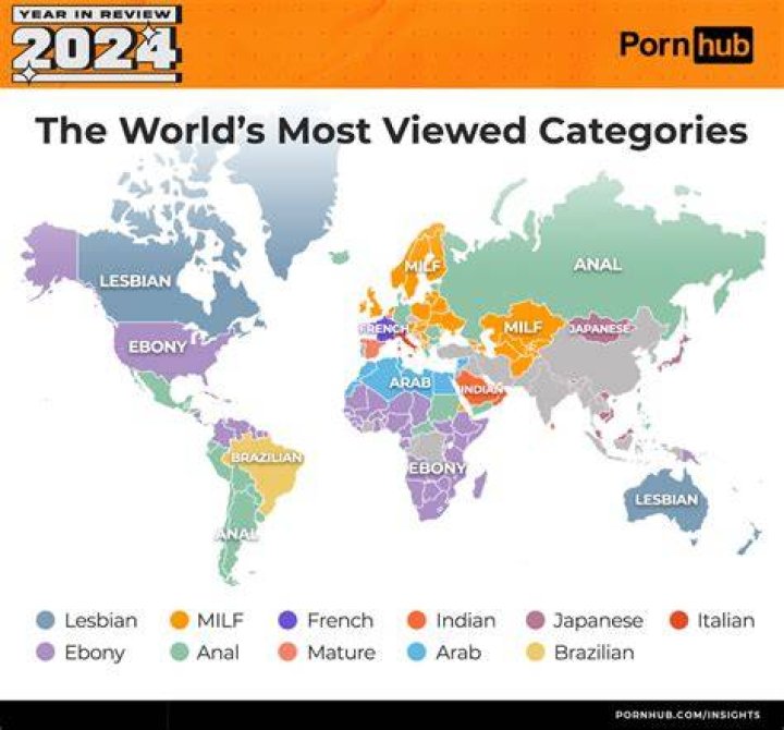 Adult video site navigation categories and search filters