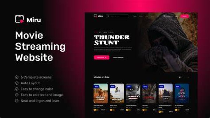 Adult video streaming website interface