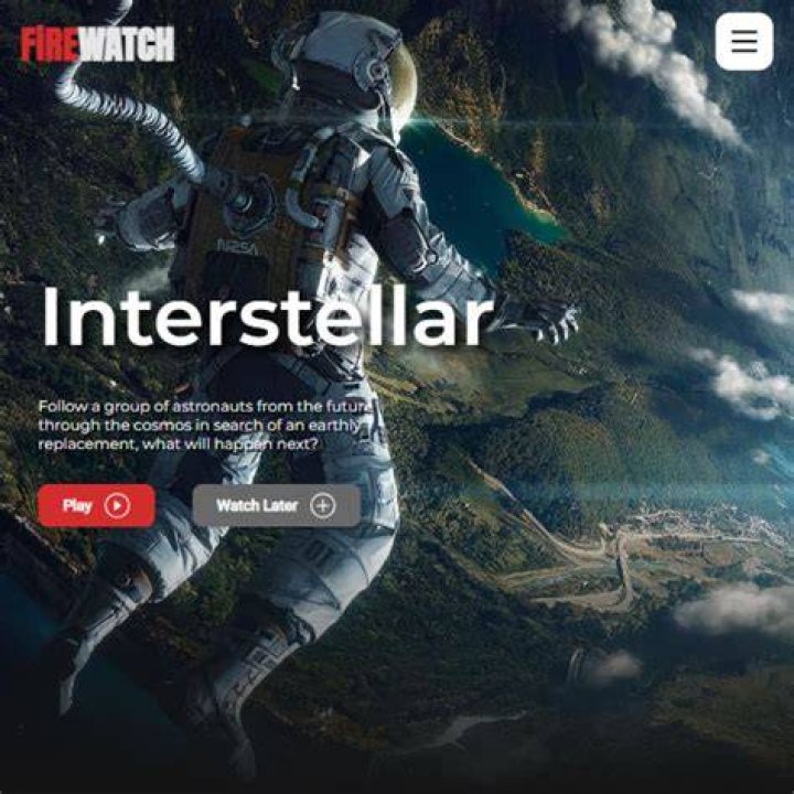 Clean user interface and easy navigation on a streaming website