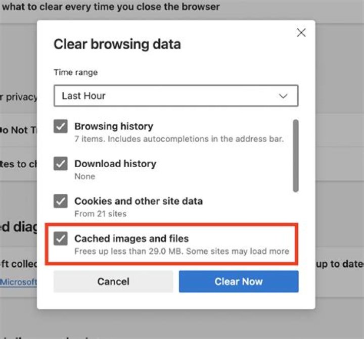 Clearing cookies and cache for online privacy