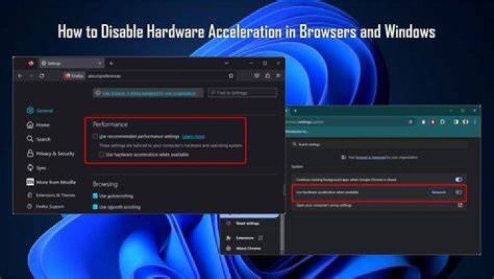 Disabling hardware acceleration in Chrome and Edge for streaming fixes