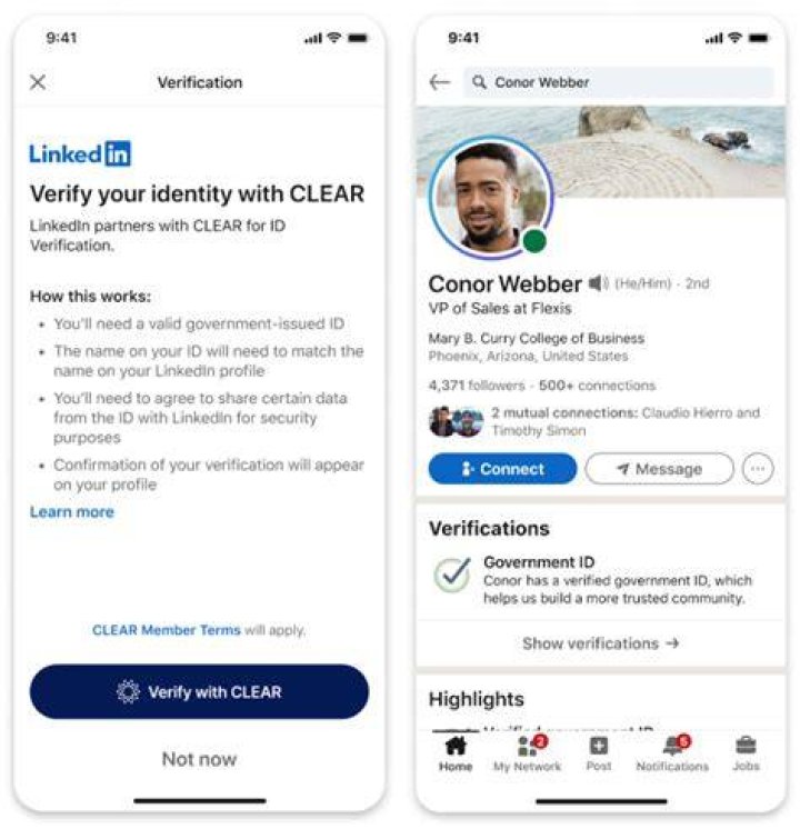 Escort profile verification and identity check process