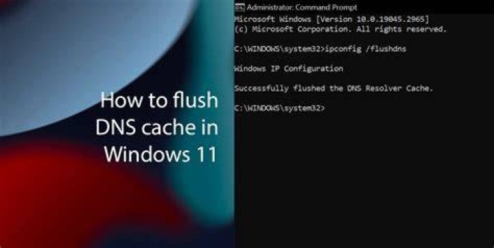Flushing DNS cache in Windows Command Prompt to fix website access