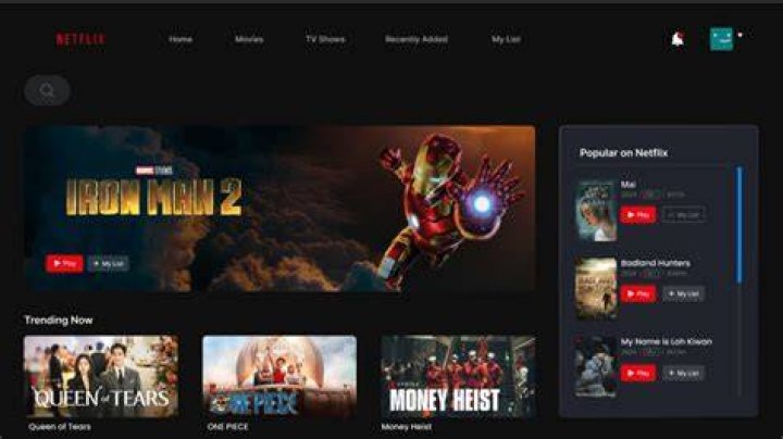 Free adult streaming site homepage interface