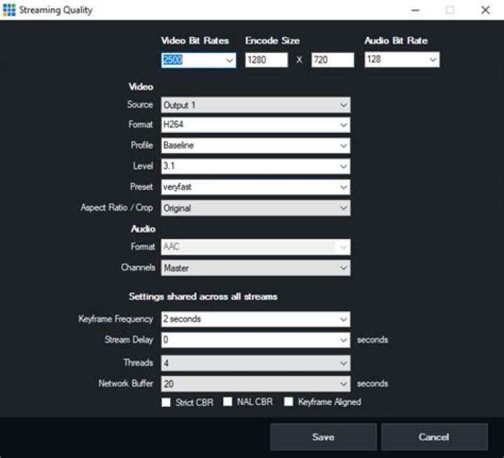 HD video streaming quality settings in browser