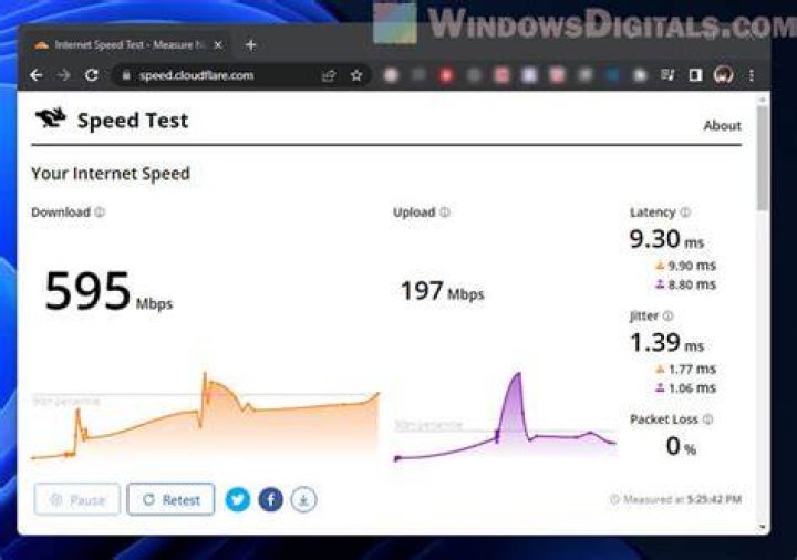 Checking internet speed for video streaming