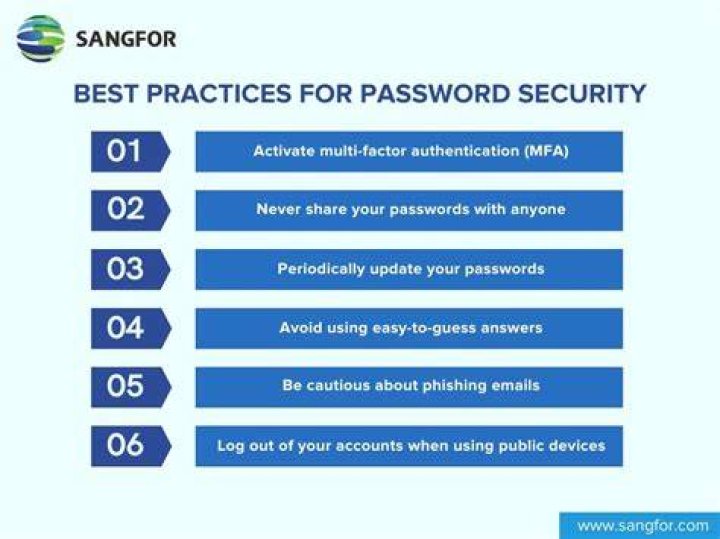 Security basics like strong passwords and phishing awareness for online use