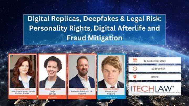 Legal and privacy issues concept for deepfake videos