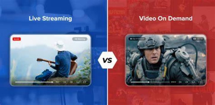 Live streaming versus recorded video on demand