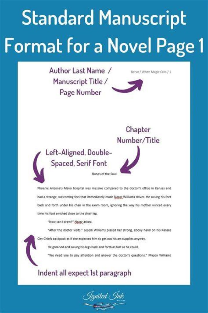 Manuscript formatting online serialized novel chapter