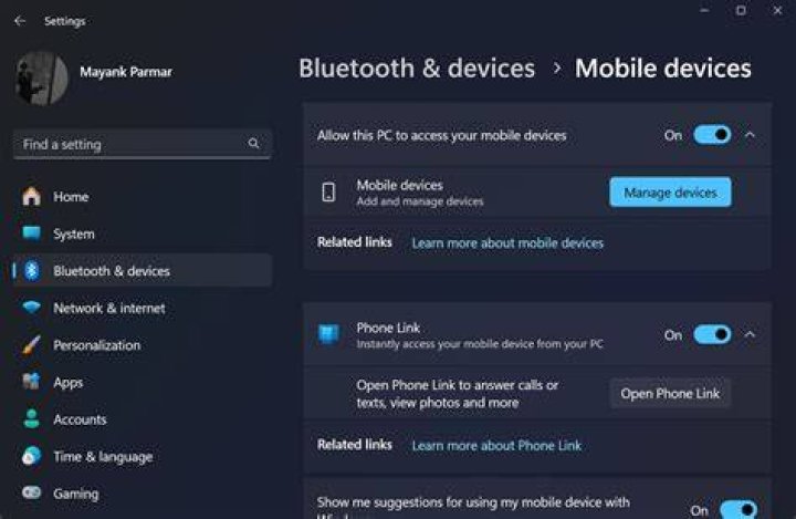 Mobile Device Settings