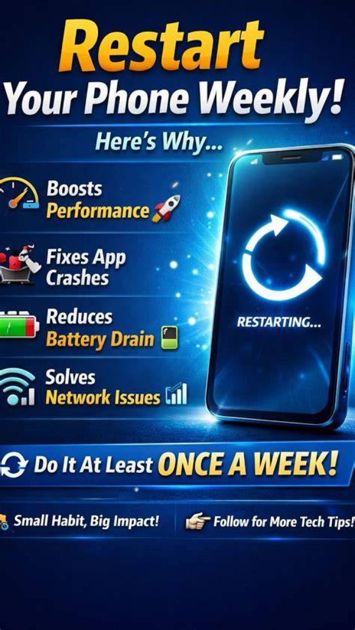 Restarting a smartphone to fix app and streaming issues
