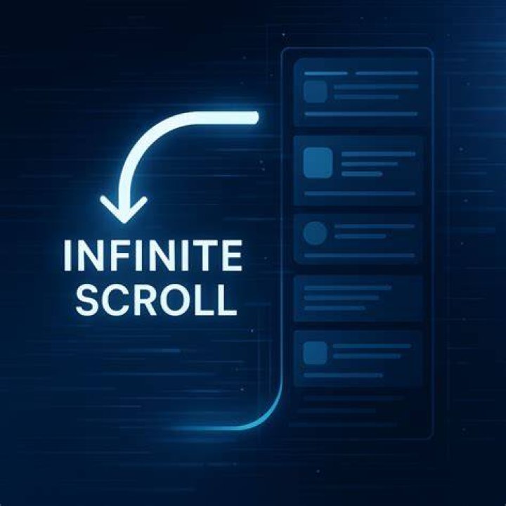 Scrolller infinite scroll image feed on desktop