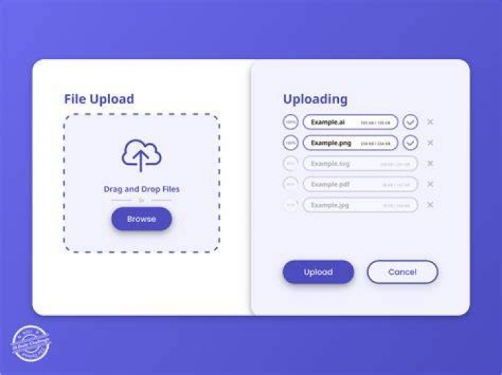 Uploading an image to an AI browser-based tool