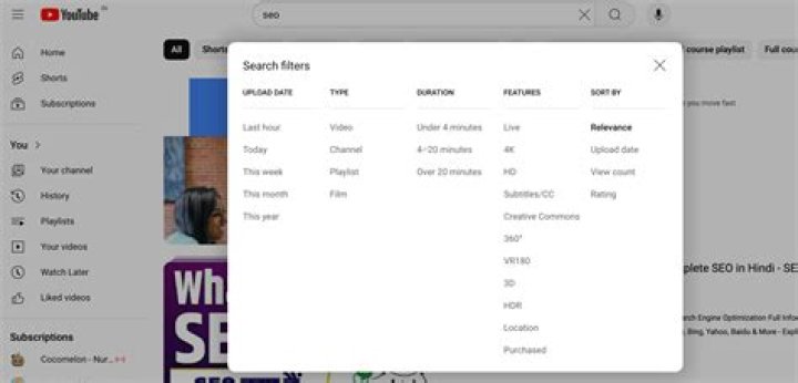 Filtering adult video content by duration quality and popularity