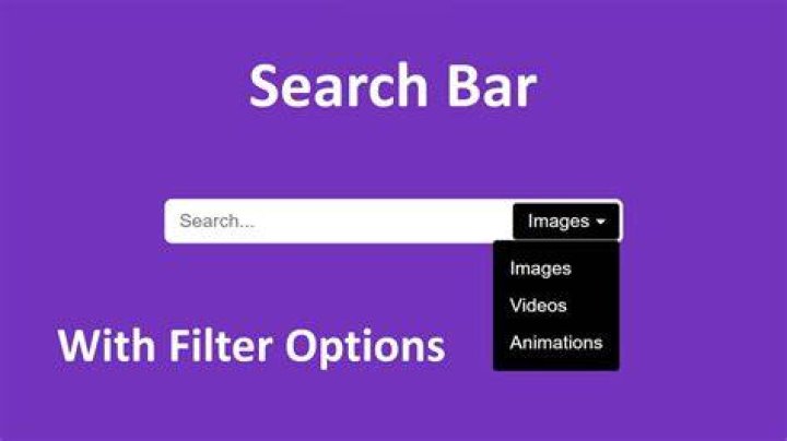 Video platform search bar and category filter for content discovery